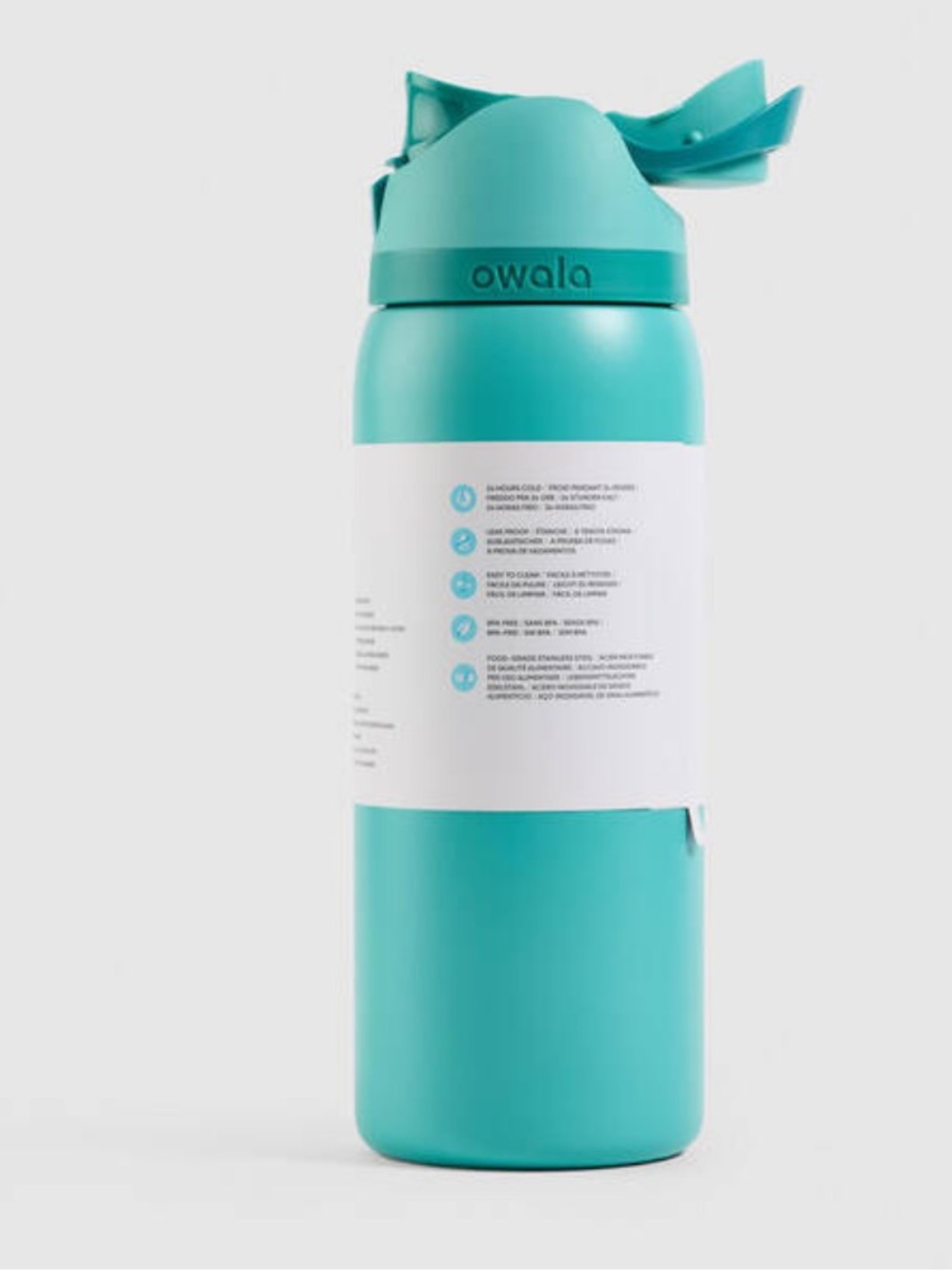 NWT owala 32oz FreeSip Stainless Steel Water Bottle in 90s kid (teal)